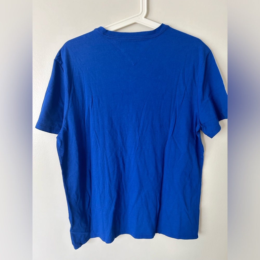 Tommy Hilfiger Men Short Sleeve T-Shirt Blue Size M - Picture 2 of 5